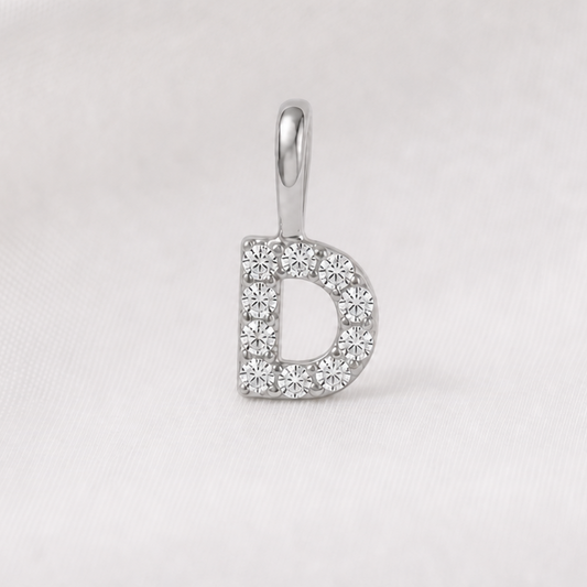 bokstavsberlock silver D